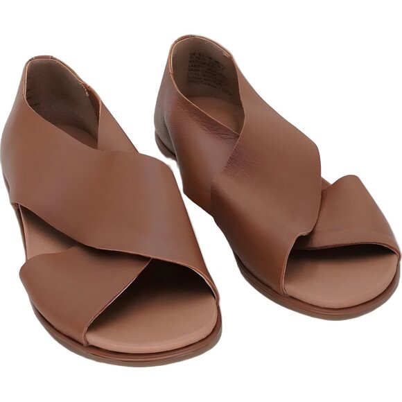 Gentle Souls Laniey Sandals Luggage Brown Slip-On Comfort Women US 8M EU 39 - Picture 1 of 6